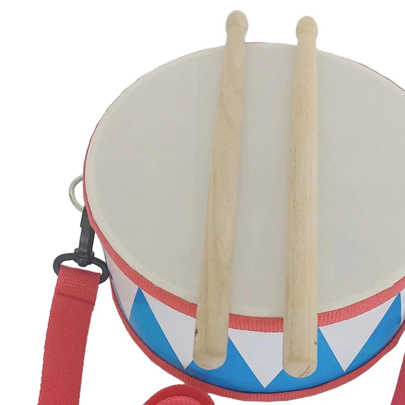 Kids Drum Set Valentines Day Gifts Enhance Fine Motor Skill Birthday Gift Sensory 8 inch Wooden Drum Toys Baby Musical Toys