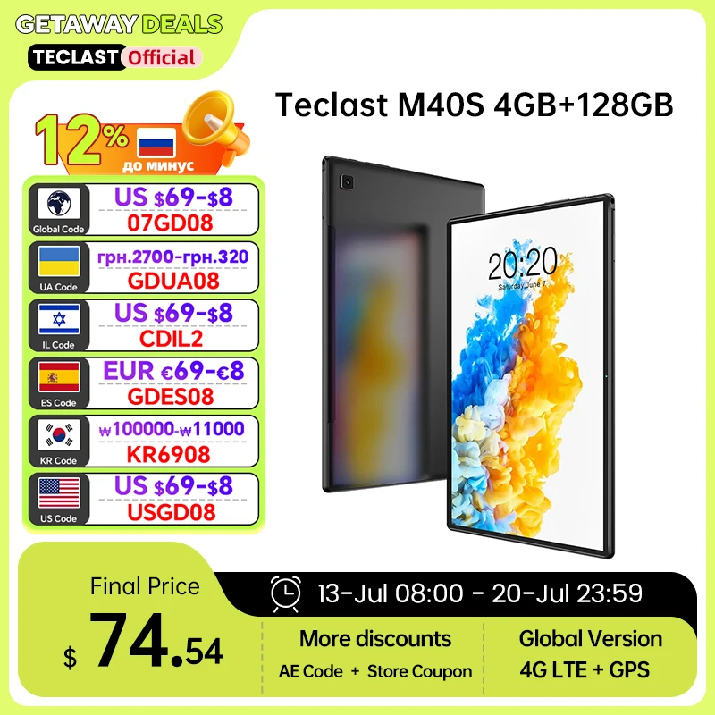 Androidタブレット M40S Androidタブレット M40S Teclast M40S －10.1インチでUNISOC