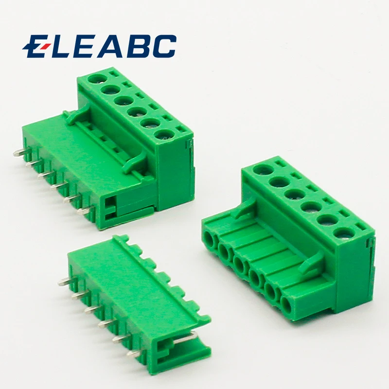 5 sets ht5.08 6pin Terminal plug type 300V 10A 5.08mm pitch connector pcb screw terminal block | Обустройство дома
