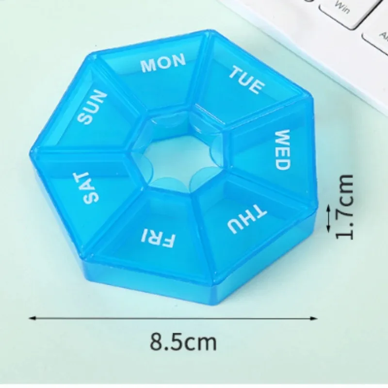 7 Days Pill Medicine Box Weekly Tablet Holder Portable Travel Mini Small Pill Box Pills Cases Storage Organizer Container