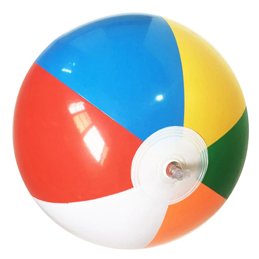 25CM Colorful Baby Kids Learning Beach Ball Sea Swimming Pool Water Play Ball Inflatable Children Educational Toys Beach 1/2PCS