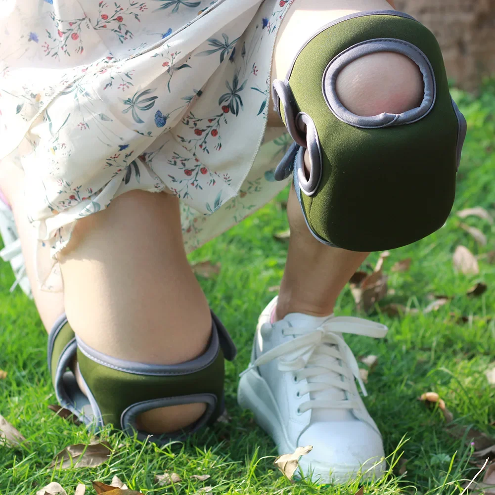 1 Pair Outdoor Weeding Kneeling Gardening Knee Pads Elastic Protection Knee Pads Household Waterproof and Thickened Sponge