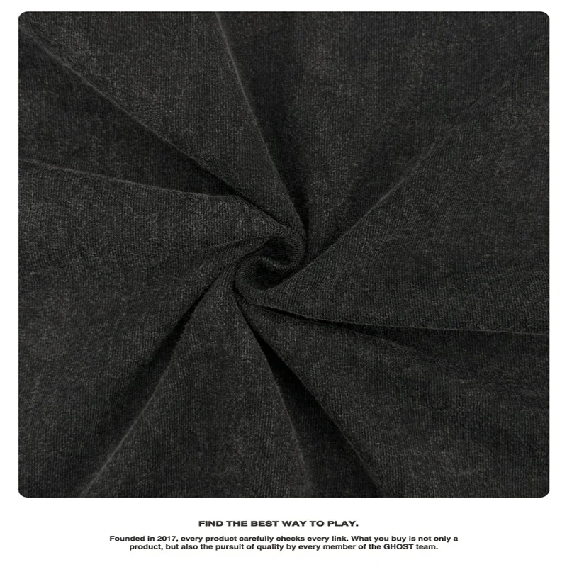Vintage-gewaschene, individuell bedruckte Y2K-Top-Weste für Herren und Damen aus 100 % reiner Baumwolle, schwarze Hip-Hop-Punk-Gothic-Weste für Herren – Detail 6