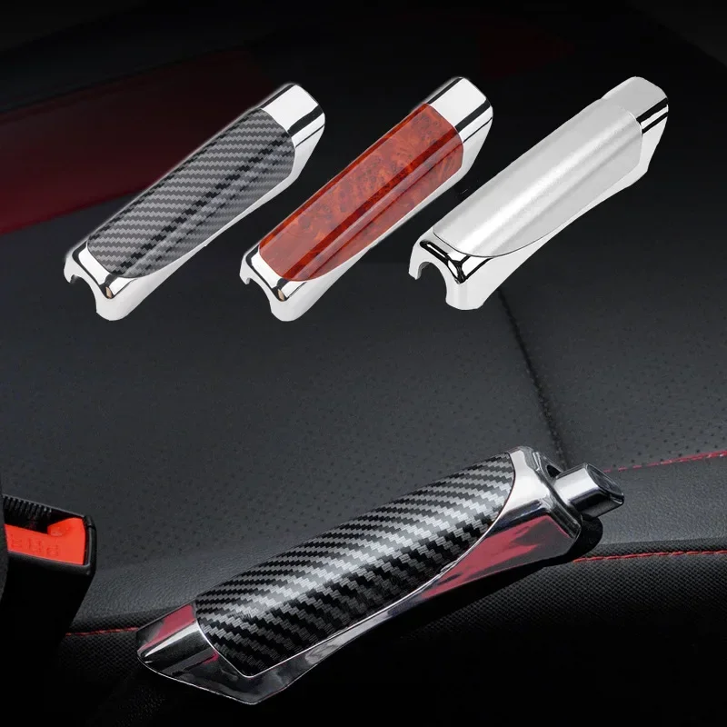 Car Hand Brake Cover,Carbon Fiber Interior Decoration