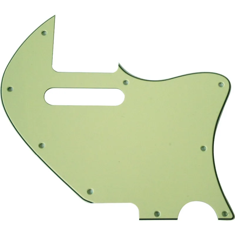 

Pleroo Custom Guitar pickgaurd - For Tele Merle Haggard f hole Thinline Scratch Plate, 3 Ply Mint Green