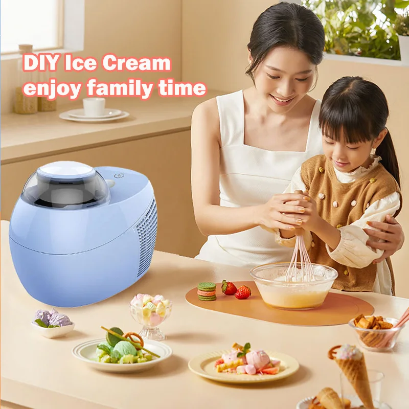 Ice Cream Maker Automatic Ice Cream Machine Household DIY Fruit 500ml Ice Cream Maker Yoghurt Dessert Maker