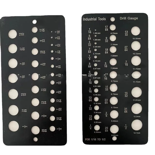 Calibro Per Trapani 29 Misure - In Acciaio Inossidabile, Per Diametri Viti E Bulloni, Con Marchiatura Chiara - Foto 6