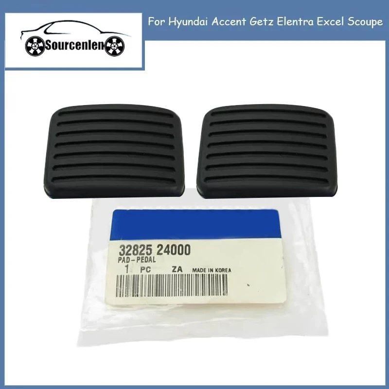 Brake Clutch Pedal Pad Rubbers 3282524000 32825-24000 2Pcs For Hyundai Accent Getz Elentra Excel Scoupe