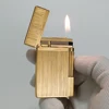 D Brand Gas Lighter Bright Sound Classical Metal Wiredrawing Smoke Gadget High-end Father's Day Collectible Gift 2025 1
