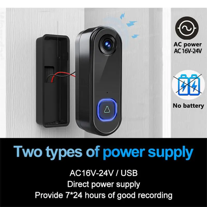 

Visual Doorbell Intelligent WiFi Intercom Doorbell Low-power Monitoring Doorbell Intelligent Voice Intercom Wireless Doorbell