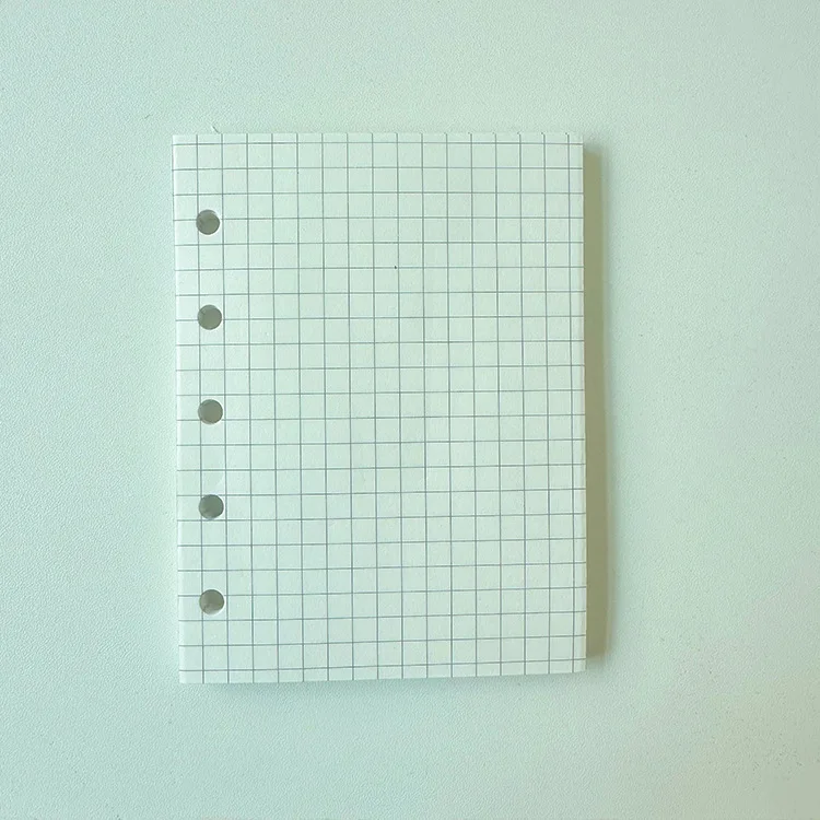 Glitter 5-Hole Transparent Colored Binder Cover - Journal & Sketchbook Accessories, Diary Office Supplies
