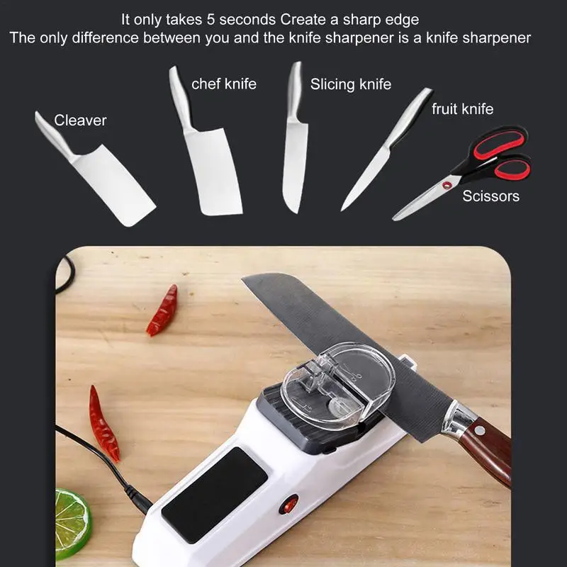 Electric Knife Sharpener USB atomic cut fin grinding Professional Knife  Sharpener Ddevice multifunction Kitchen sharpner tool - AliExpress