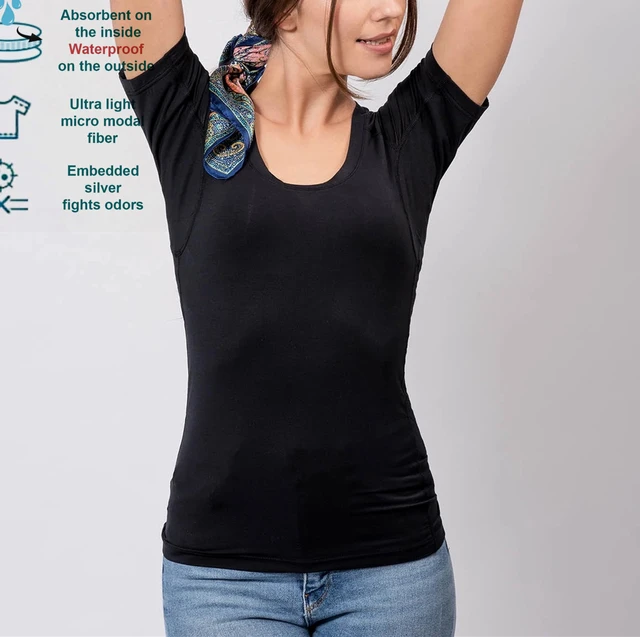 T-Shirt Anti-Transpirant Femme Chandail De Dessous Sweat Proof Undershirt -  AliExpress