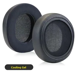 Premium Replacement Ear Pads for Enhanced Comfort and Sound Quality (Black Cooling Gel)
