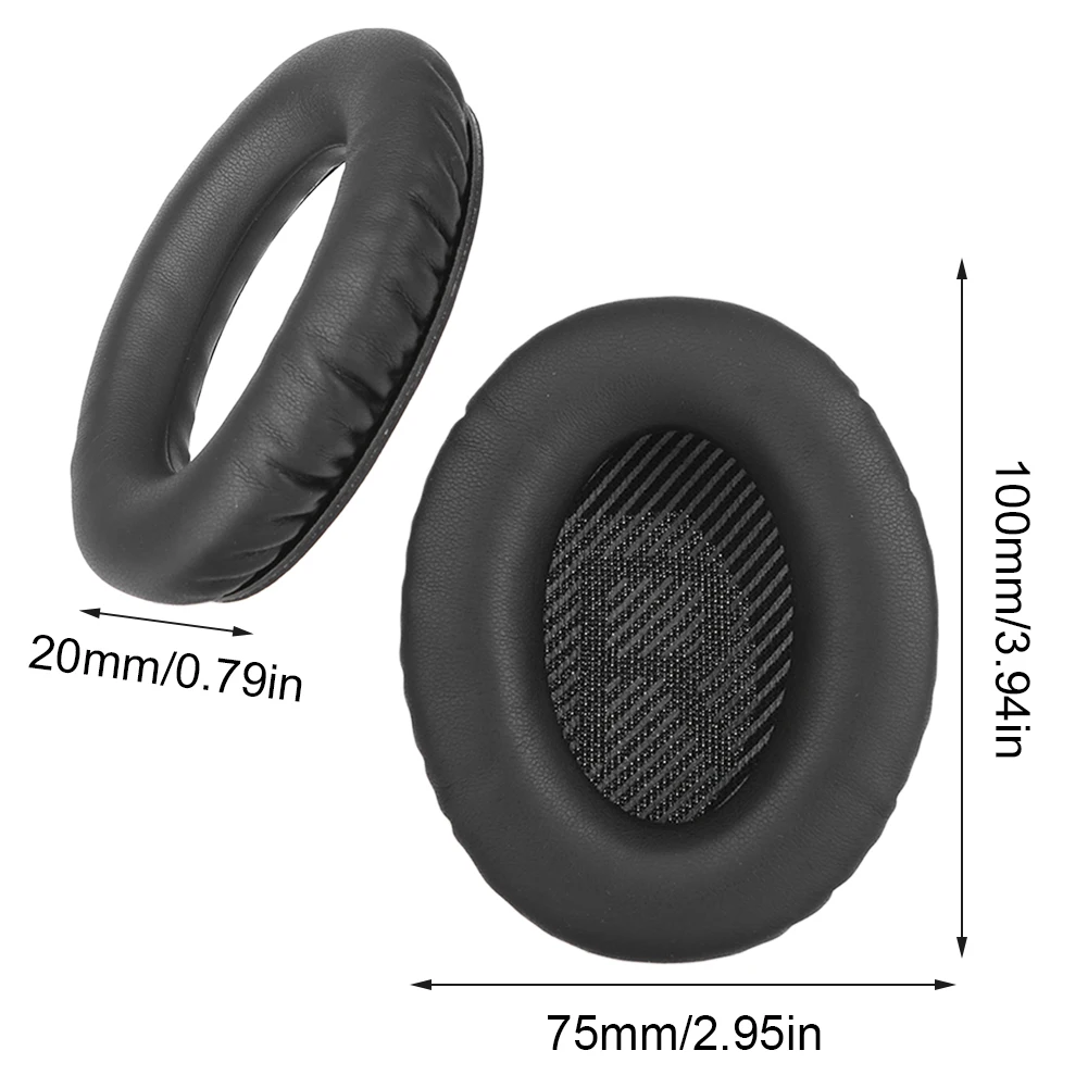 Replacement Ear Pads Soft Protein Leather Ear Cushion Earpads Headphones Ear Cushions  for Bose QuietComfort QC25 QC15 QC35