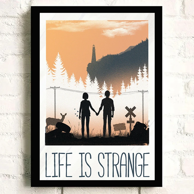Life is Strand 2 비디오 게임 포스터 및 프린트 캔버스 페인팅, 벽 아트 그림, 게이머 방 홈 데코