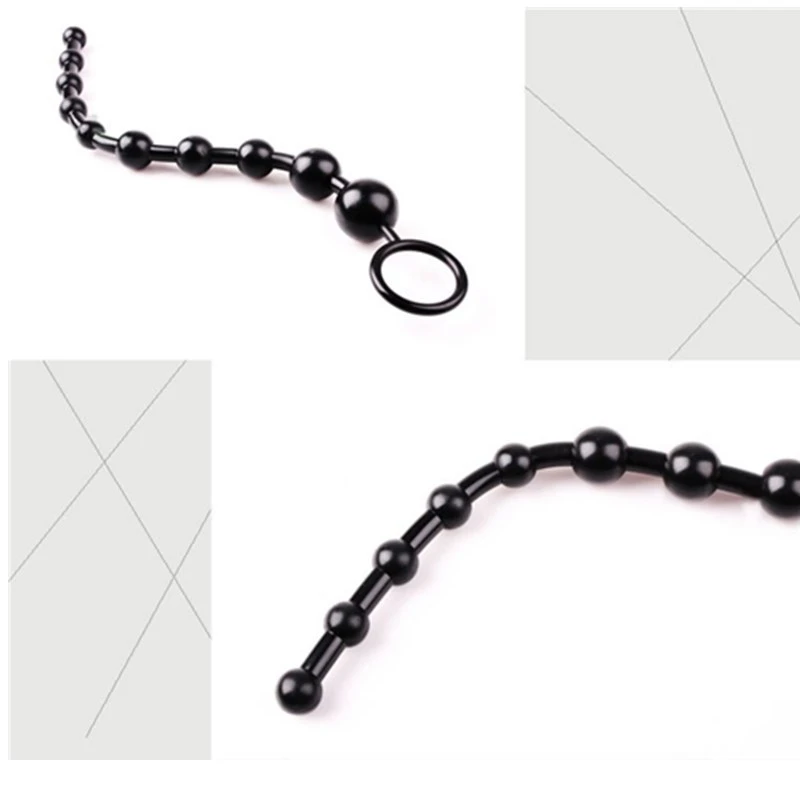 Anale stimulator met kralen butt plug voor koppels_voghion.com
