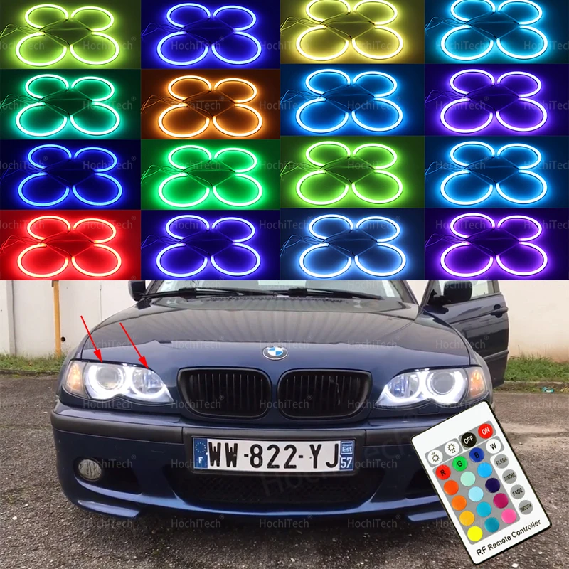 

Multi-Color RGB 5050SMD Cotton LED Angel Eye for BMW E36 E38 E39 E46 525i 528i 530i 540i 740i 750i 730d 740d 728i 320i 325 Light