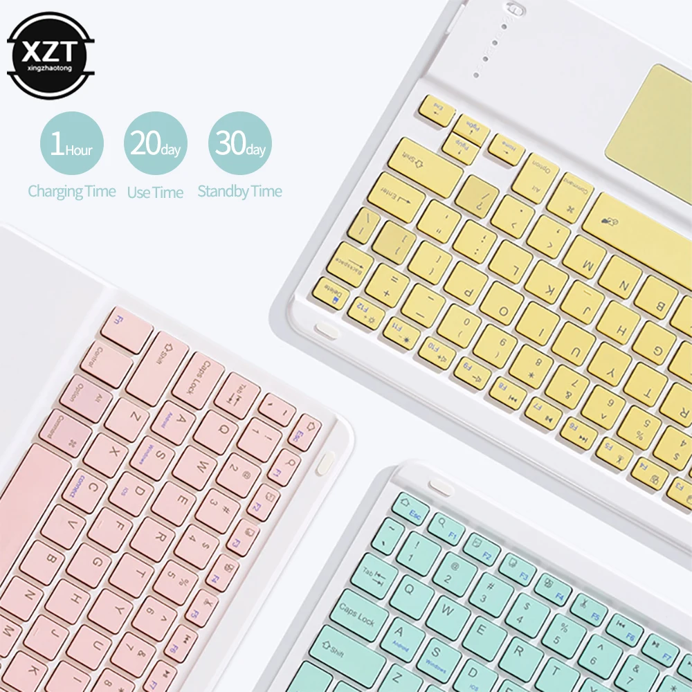 English Wireless Bluetooth Keyboard iPad Touch External Keyboard Wireless Bluetooth for Office for Phone Tablet Laptop