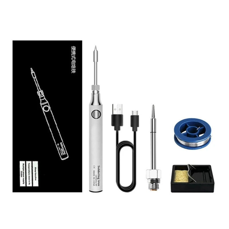 

Portable USB Soldering Iron Cordless Soldering Guns Convenient for Home Appliances Repairs,Electronic Component Dropshipping