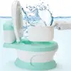 Soft 3 in 1 Cushion Kids Children Toilet Seat Stand Potty Training Stand Potty Toilet Training Seat Step Stool with Splash Guard 1