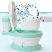 Soft 3 in 1 Cushion Kids Children Toilet Seat Stand Potty Training Stand Potty Toilet Training Seat Step Stool with Splash Guard 1