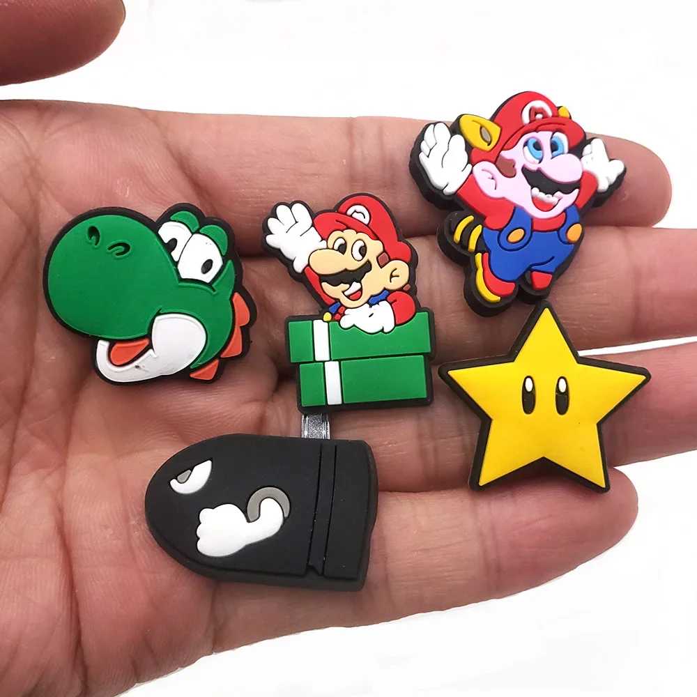 Shoe Charms MINISO 27/81pcs Cartoon Series Shoe Charms Set PVC Shoe Decorations Beach Bag Accessories