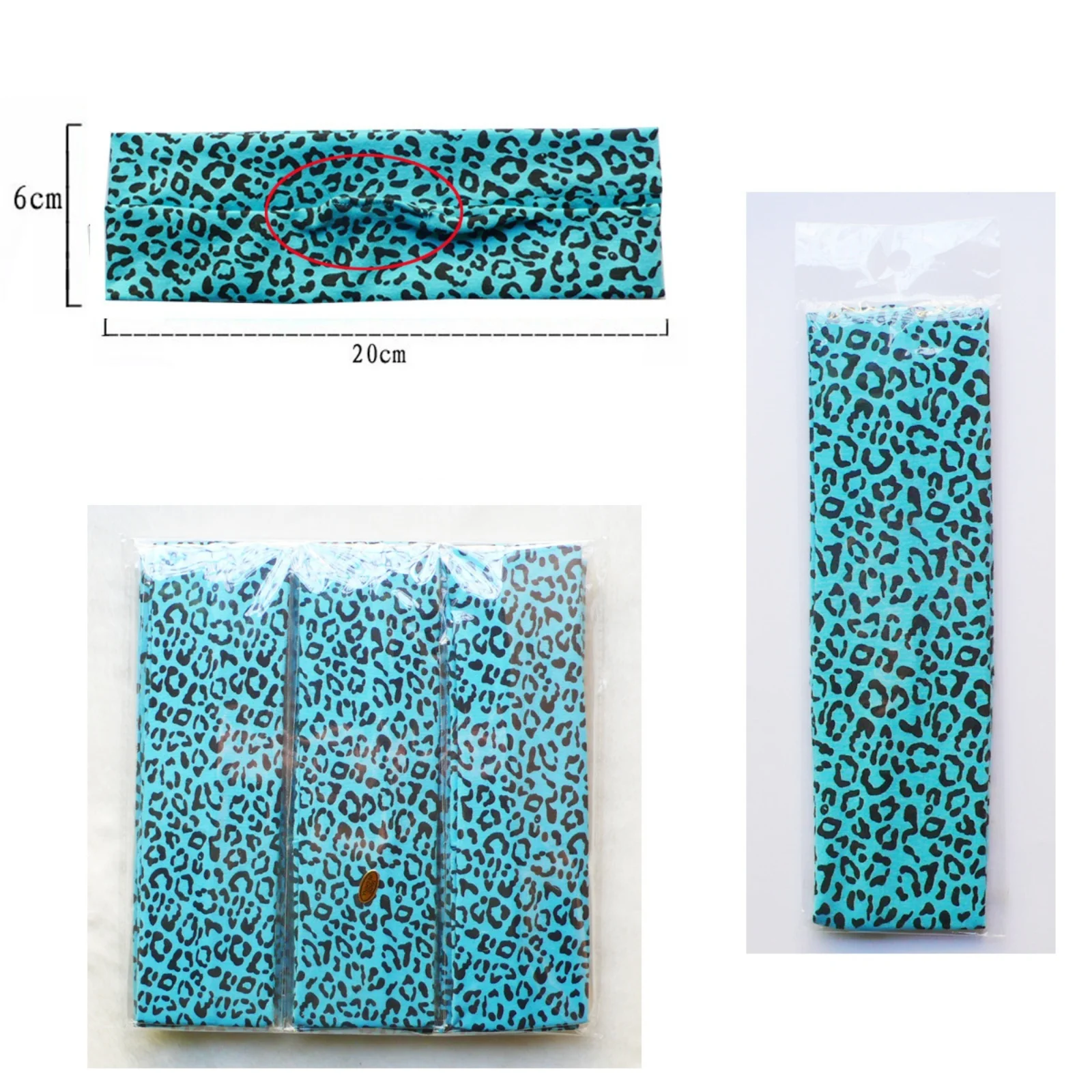 1PC Leopard Print Sports Yoga Headband, Elastic Non - Slip Sweat - Absorbent Headwrap For Fitness, Workout, Multiple Colors