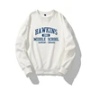 Cozy Long Sleeve Hoodie with Stranger Things Print Unisex Casual Sweatshirt Comfortable and Stylish for Relaxing or Daily Wear 2
