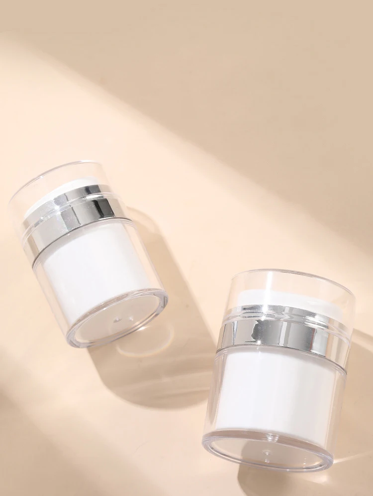 아크릴 덕빌 펌프 압축 진공 크림, 로션 및 크림 병, 스킨 케어 병, 재활용 가능한 휴대용 병, 15g, 30g, 50g, 100g