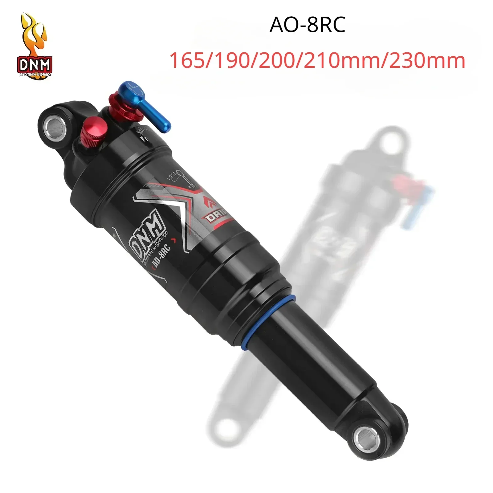 

Bicycle Air Shock Absorber 165/190/200/210mm/230mm Soft Tail Mountain Bike Air Pressure Back Chamber MTB Rear Shock Absorbers