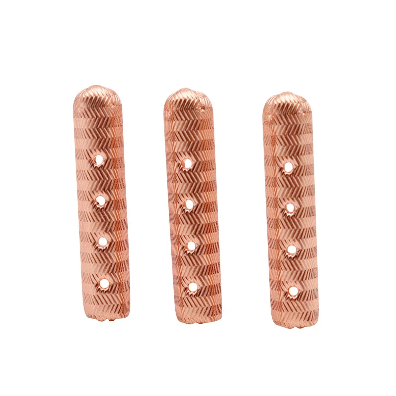 Coolstring Metal Aglets Luxury 23*4MM Wave Texture Engraved Tips Female Boot Canvas Shoelace Decoration Rose Golden Cordon Heads