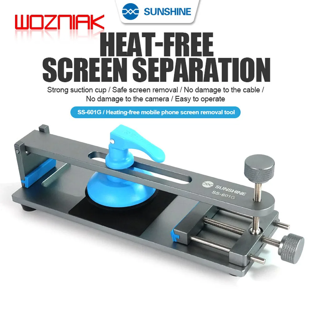 Mobile Phone Fixture Screen Separator Free Heating LCD Screen Splitter Quick Screen Removal For IPhone 6-13pm Android Clamping SUNSHINE SS-601G mobile phone fixture,screen separator,glass screen repair tool