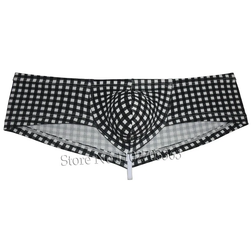 Fashionable Men's Chest-Enhancing Knitted Fabric Thong Underwear Sexy Soft and Stretchy with Extra Boost Briefs