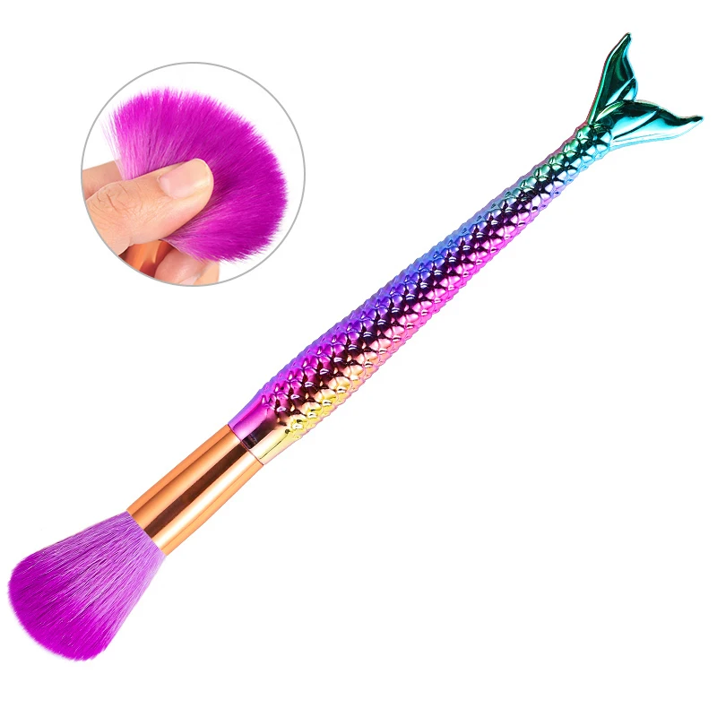 Nagelstaub-Pinsel Für Acryl & Gel – Weiche Bürste Zum Reinigen, Auch Als Make-up-Pinsel Nutzbar, 20 Cm Lang