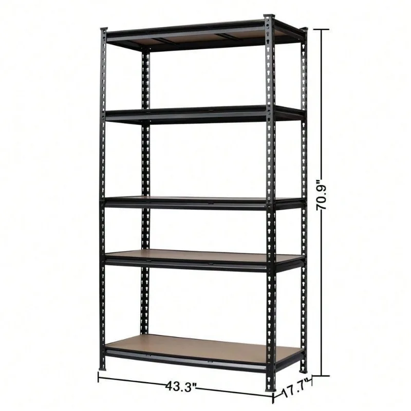 Storage Racks shelving organizers, heavy-duty garage units with leveling feet, stable metal 6