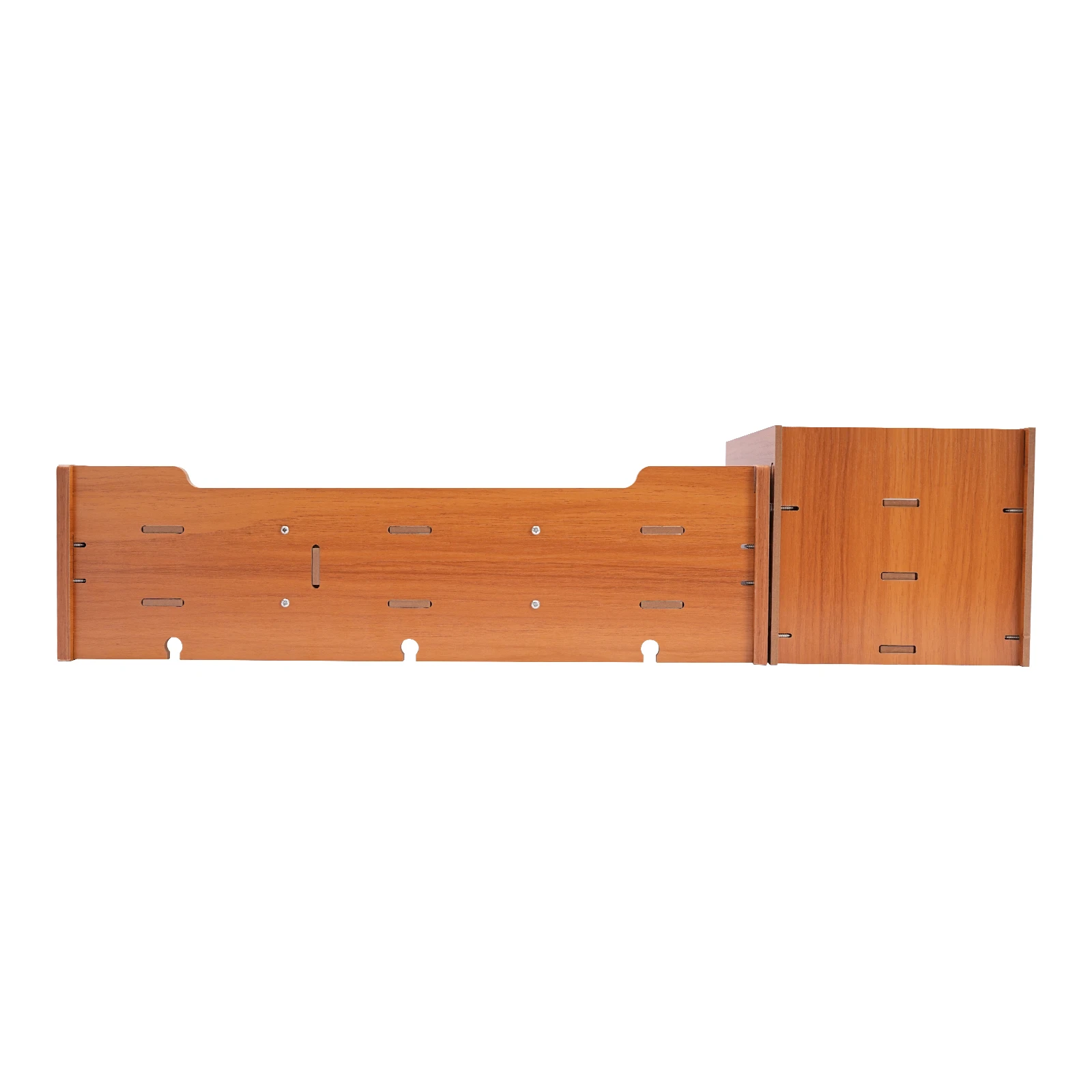 Computermonitorständer, Computertisch mit Schubladen, Monitorständer mit 5 kg Tragkraft, platzsparender Organizer für den Tisch – Detail 15