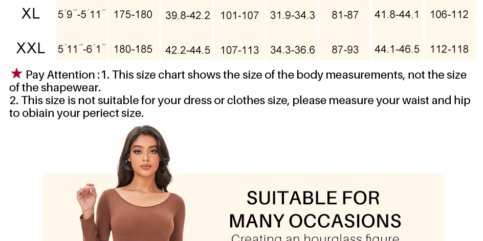 Description Picture 4 of itemFemale Underwear Open Crotch One-Piece Bodysuit Long Sleeve Seamless Waist Trainer Body Shaper Sheath Flat Belly Shapewear Woman