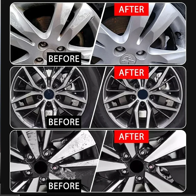 Scratch Repair Paste for Car Wheel Steel Alloy Hub Polisher with Sponge Metal Rim Swirl Restoration Swirl Auto for BNW 120g