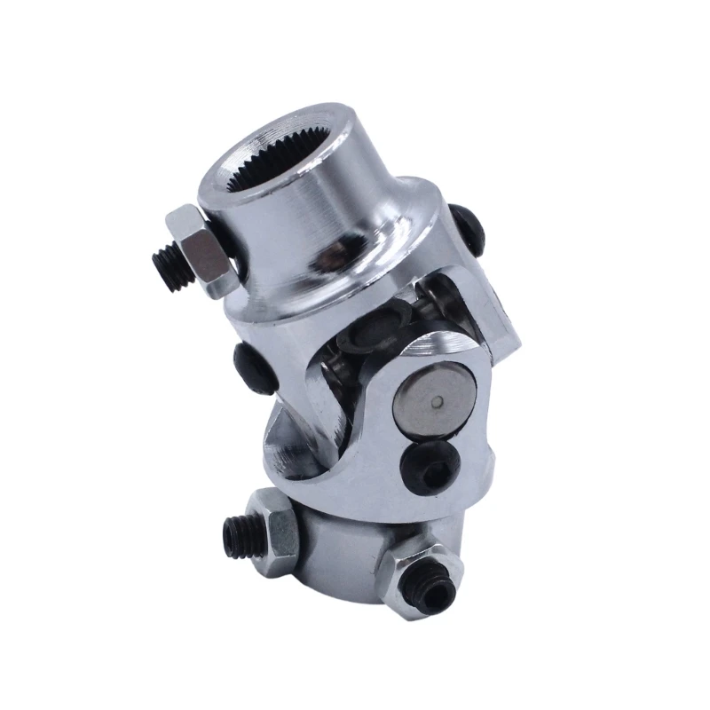 

Car Accessories ChromeSilver 3/4-36 SplineX 3/4" DD Universal Steering Joint Coupler Suitable For MustangII Power Rack