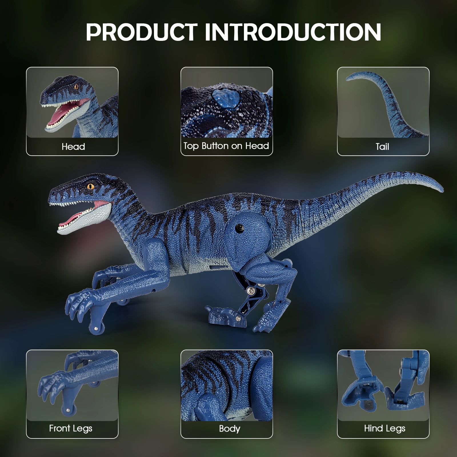 Remote Control Dinosaur Toys Mini Remote Control Dinosaur Toys for Kids 2.4GHz Robot Walking Simulation Velociraptor Dinosaur Toys Gifts for Boys Girls