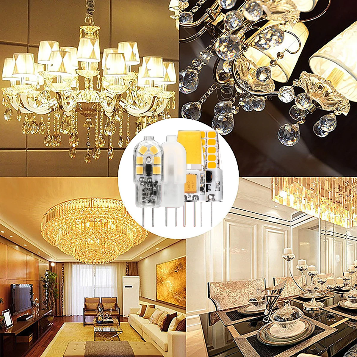 1-10pcs Mini LED G4 COB Lamp 1.5W 3W Bulb AC DC 12V 24V Candle Lights Replace 30W 40W Halogen for Chandelier Spotlight