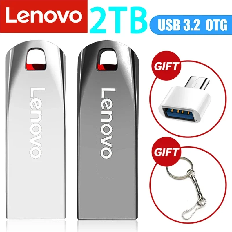 

Флэш-накопитель Lenovo USB 3,0, высокоскоростной Флэш-накопитель, Флэшка Usb 512 объемом 1 ТБ, флеш-накопитель ГБ, металлическая Usb-карта для ПК