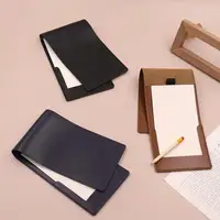 Golf Yardage Book Holder PU Leather Golf Scorecard Holder Golf Score Book Golf Pencil Journal & Log Book Golf Club Bag 2