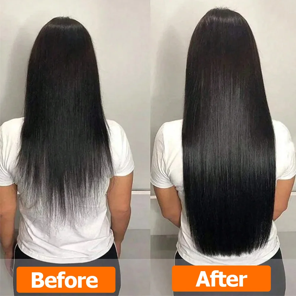 Yaki Seamless Clip Ins Seamless Skin Weft Clip In Human Hair Extensions Kinky Curly Body Wave PU Clip In Extensions Full Head 6