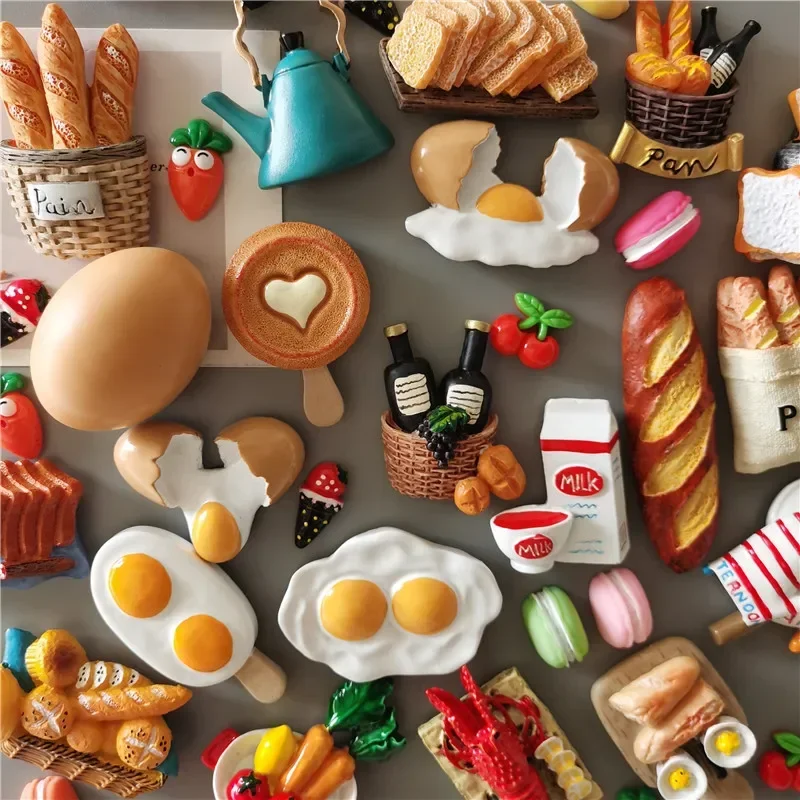 Buy 5 Get 1 Imitation Food Fridge Magnets Stickers Kitchen Decoration For Refrigerator