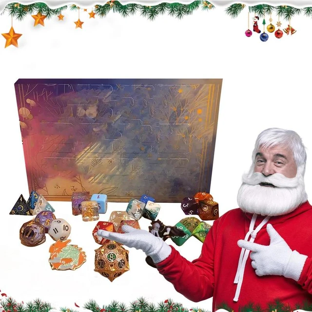 Dice Advent Calendar 24 Days Christmas Countdown Dice Set RPG DND Gifts  Multifunctional Decorative Party Favor for Children - AliExpress