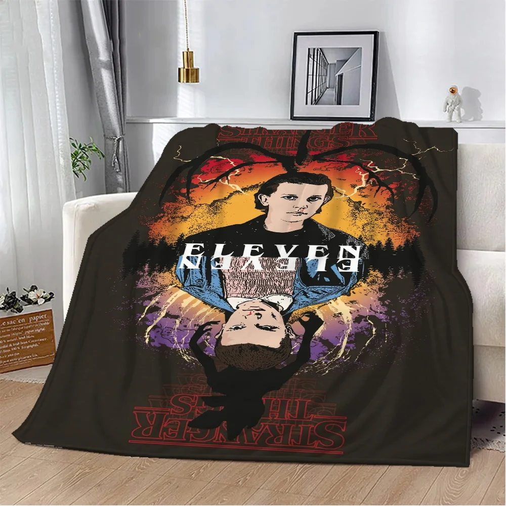 Stranger Things Poster Throws Blankets for Sofa Luxury Throw Blanket King Size Fluffy Plaid Home Interior Microfiber Bedding 3