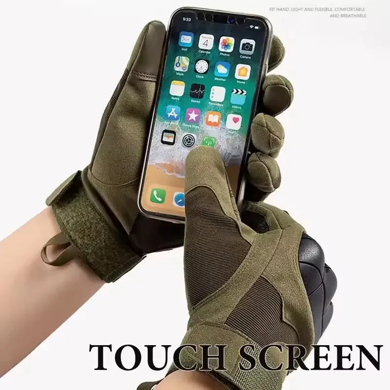 Touch Screen Motorcycle Gloves  Spring Summer Breathable Full Finger Motorbike Riding Moto Gloves for Motocross