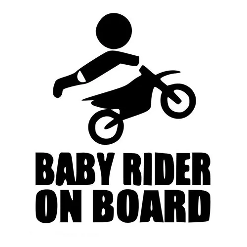 Adesivi Per Auto Baby Rider On Board Sign Warning Cute Rear Window Decal Interessante Cartone Animato Impermeabile Pvc,14Cm * 20Cm